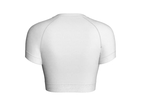 Ladies V-Neck Crop Tops 3D Model