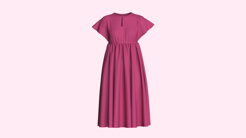 Ladies Midi Dress Modèle 3D .c4d .max .obj .3ds .fbx .stl .blend 