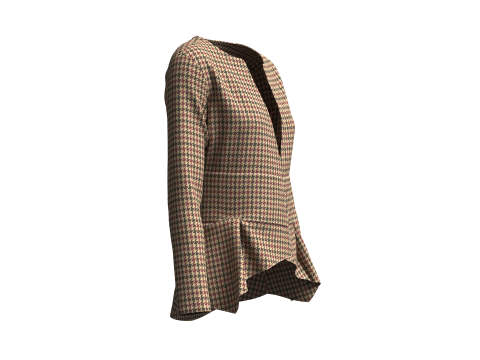 Ladies Fashion Tops 3D 模型