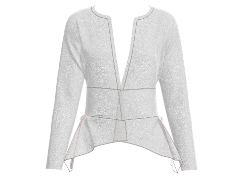 Ladies Fashion Tops 3D 模型