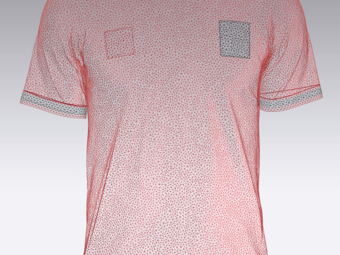 Soccer Red Jersey Player-04 Model 3D