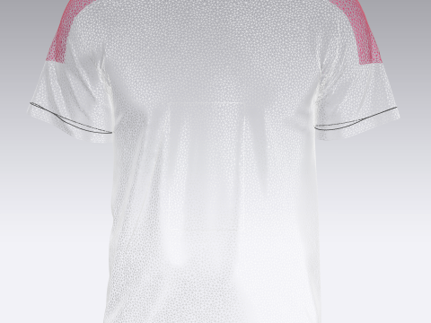 Soccer White with multi color Jersey Player-10 3D 模型
