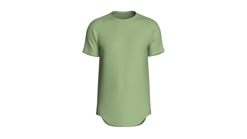 Men Scalloped Tshirt Modelo 3D .c4d .max .obj .3ds .fbx .stl .blend 