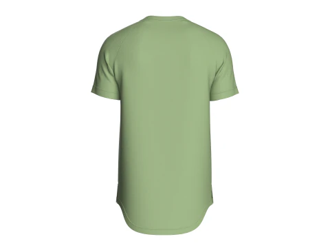 Men Scalloped Tshirt 3D Model
