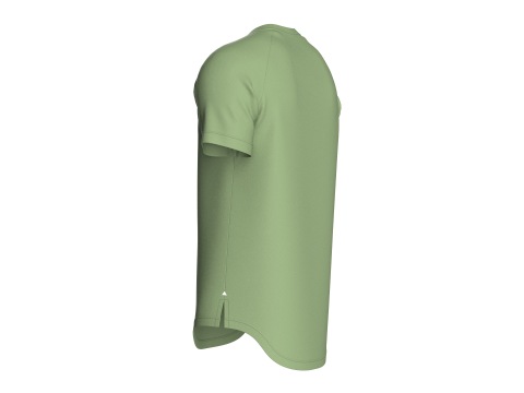 Men Scalloped Tshirt Modelo 3D