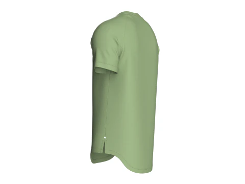 Men Scalloped Tshirt 3D Model