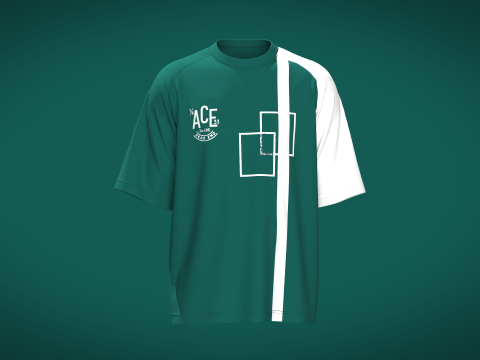 Men Raglan Tshirt - ACE 3D Model