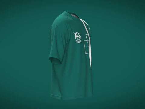 Men Raglan Tshirt - ACE 3D Model