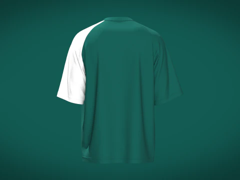 Men Raglan Tshirt - ACE 3D Model