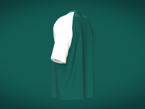 Men Raglan Tshirt - ACE 3D Model