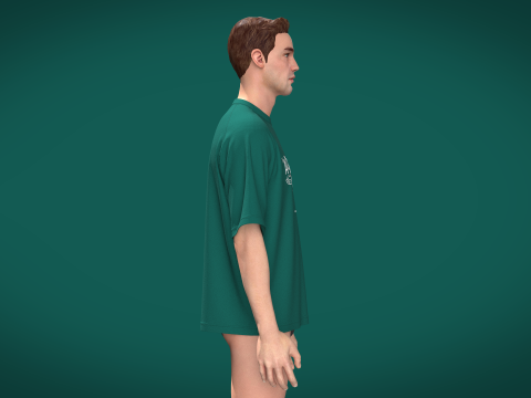 Men Raglan Tshirt - ACE 3D Model