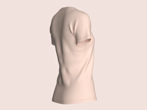 Tommy Hilfiger - V-Neck Girls T-Shirt 3D Model