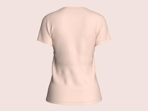 Tommy Hilfiger - V-Neck Girls T-Shirt Model 3D