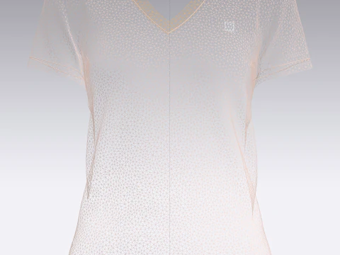 Tommy Hilfiger - V-Neck Girls T-Shirt 3D Model