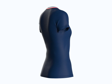 Tommy Hilfiger - Girls Stripe Crewneck T-Shirt 3D 모델