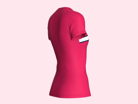 Tommy Hilfiger - Girls Red T-Shirt 3D Model