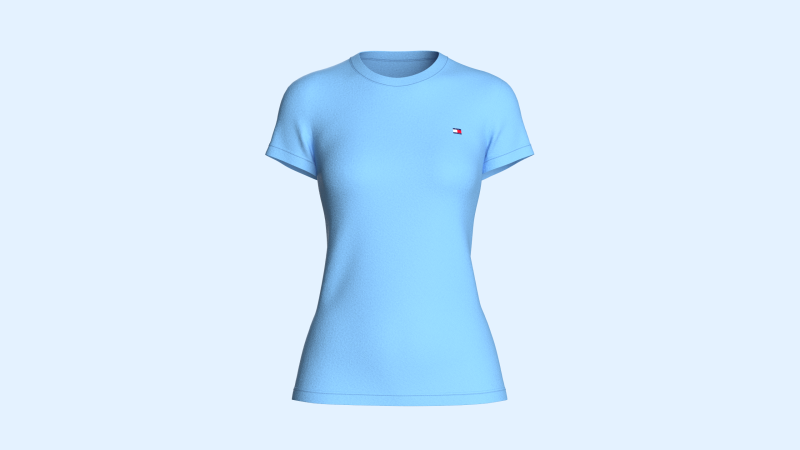 Tommy Hilfiger - Girls Crewneck T-Shirt 3D 모델 .c4d .max .obj .3ds .fbx .stl .blend 