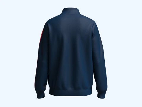Tommy Hilfiger - Stripe Tape Zip Sweatshirt 3D Model