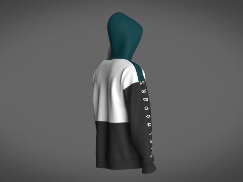 Men Hoodie With Pocket Model 3D