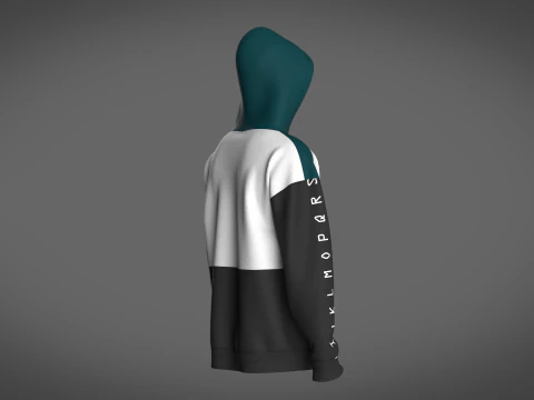 Men Hoodie With Pocket 3D Model
