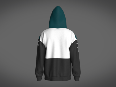 Men Hoodie With Pocket Model 3D
