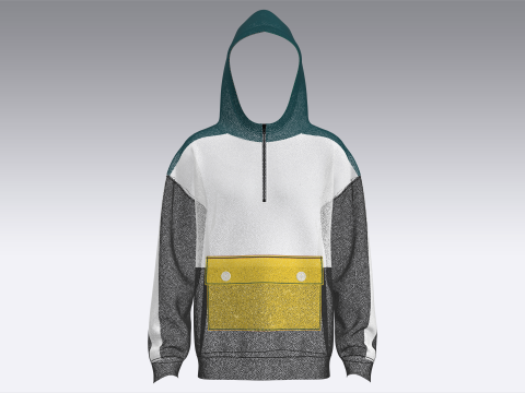 Men Hoodie With Pocket Model 3D
