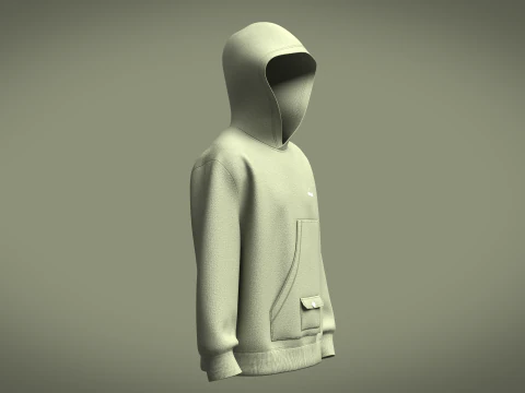Men Hoodie - I AM OKAY 3D Model