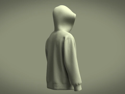Men Hoodie - I AM OKAY 3D Model