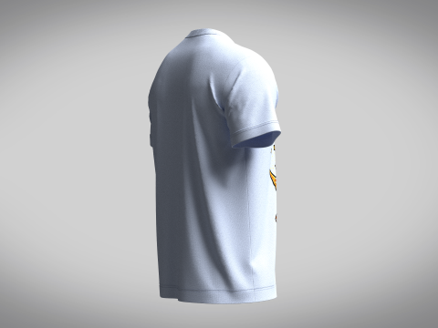 Tshirt - Lying On The Moon 3D Model