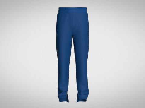 Trouser Pant - Zipper Model 3D