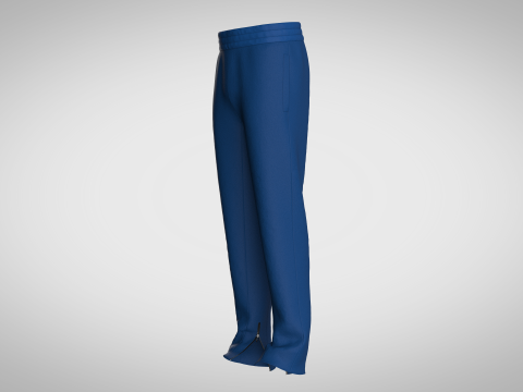 Trouser Pant - Zipper 3D-Modell