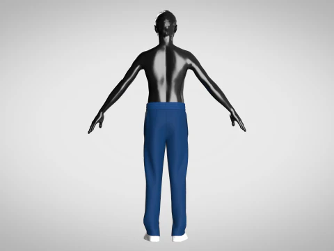 Trouser Pant - Zipper 3D Model