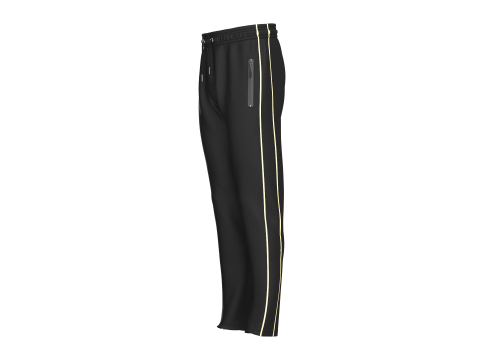 Track Pants - Black And Gold 3D Model