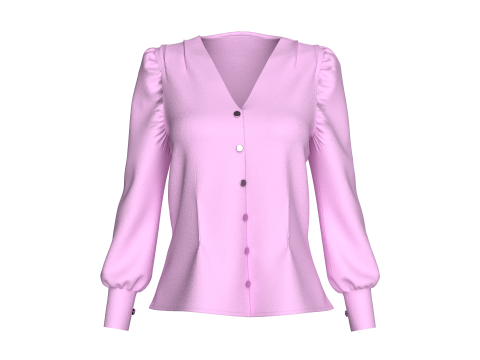 THE FITTED LOLA TOP Modèle 3D