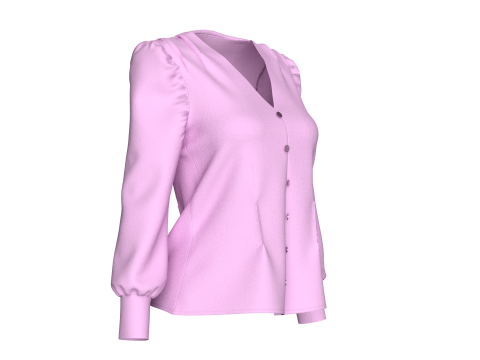 THE FITTED LOLA TOP Model 3D