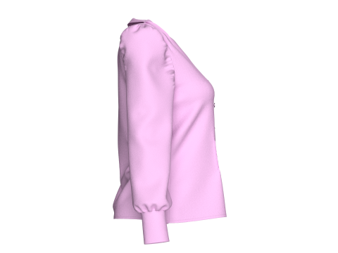 THE FITTED LOLA TOP Model 3D