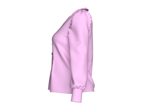 THE FITTED LOLA TOP 3D Model