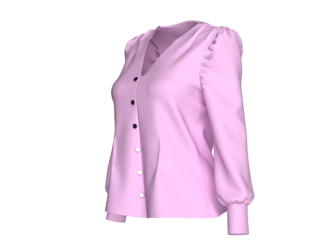 THE FITTED LOLA TOP Model 3D