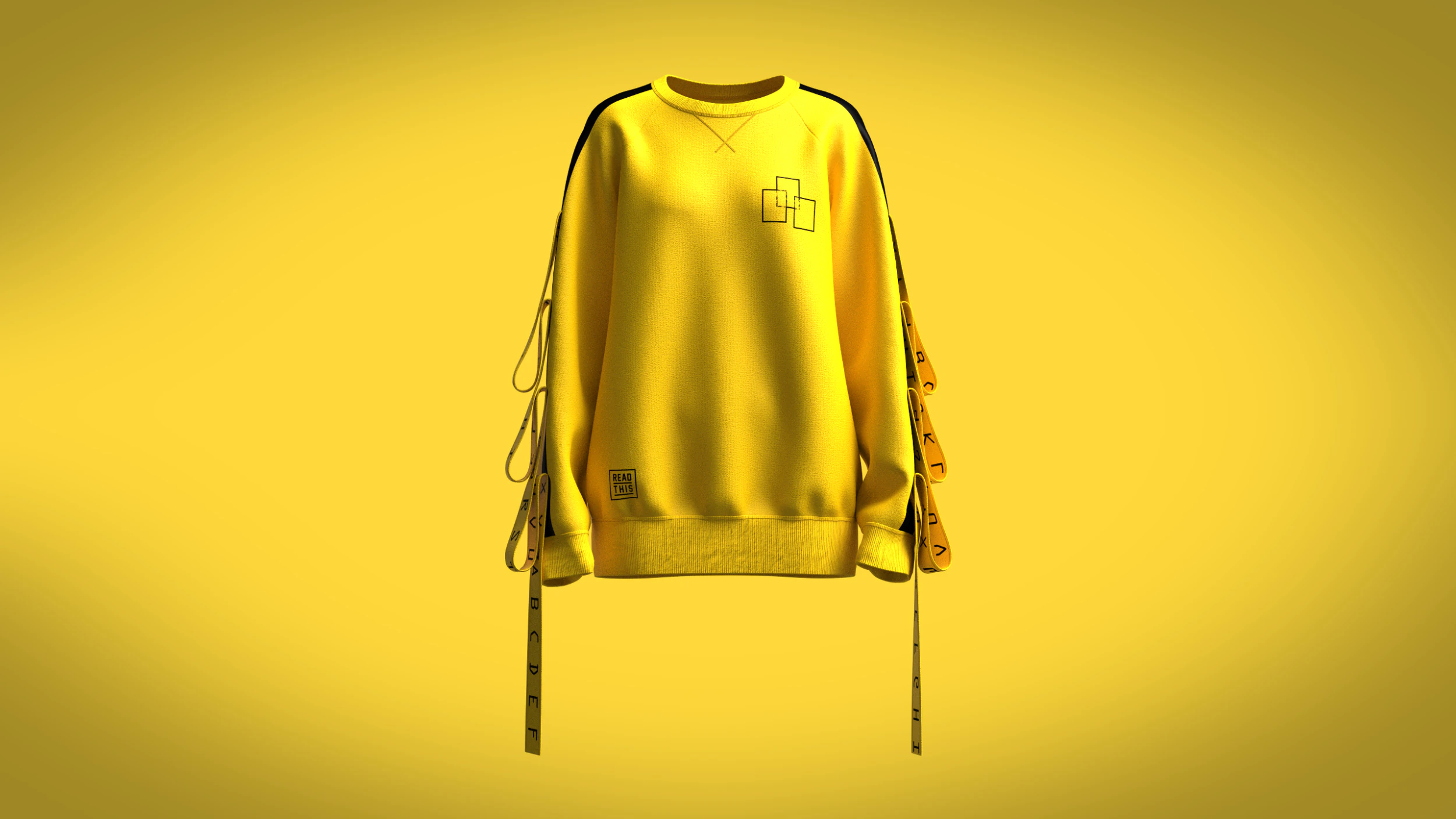 Girls - Reglan Long Sleeve Sweatshirt 3D Model .c4d .max .obj .3ds .fbx .stl .blend