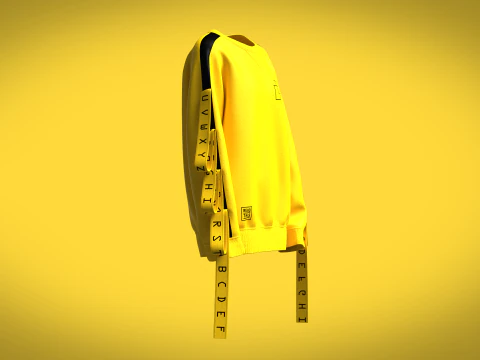 Girls - Reglan Long Sleeve Sweatshirt 3D Model