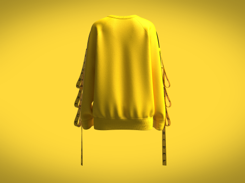 Girls - Reglan Long Sleeve Sweatshirt Modelo 3D