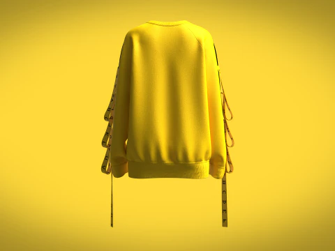 Girls - Reglan Long Sleeve Sweatshirt 3D Model
