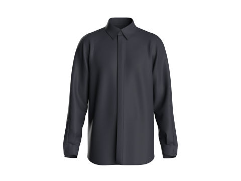 Men Shirt - Single Color 3Dモデル