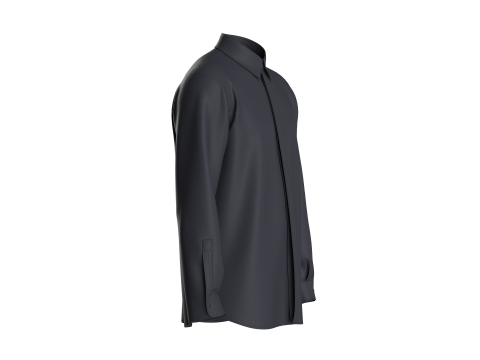 Men Shirt - Single Color 3D Модель