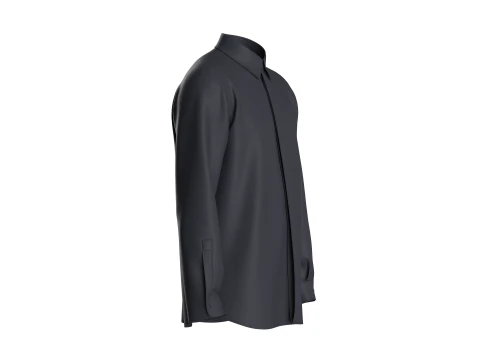 Men Shirt - Single Color 3D Model
