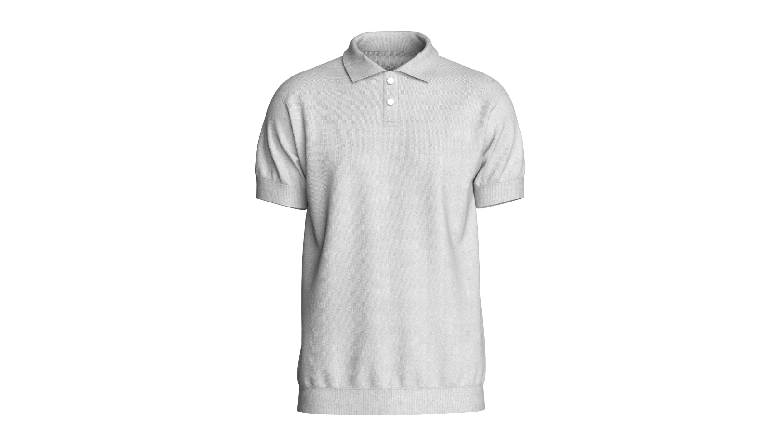 Men Short Sleeve Polo 3D Model .c4d .max .obj .3ds .fbx .stl .blend 