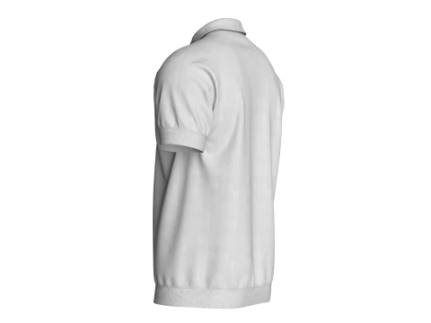 Men Short Sleeve Polo 3D Model