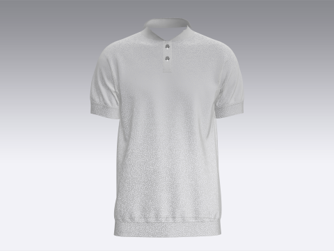 Men Short Sleeve Polo Modelo 3D