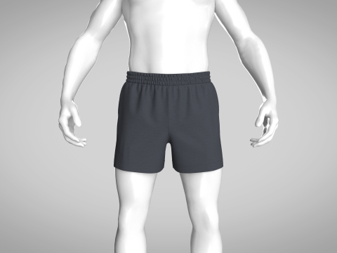 Men Shorts Model 3D