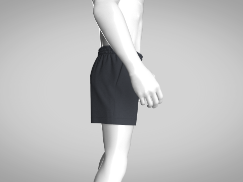 Men Shorts Model 3D